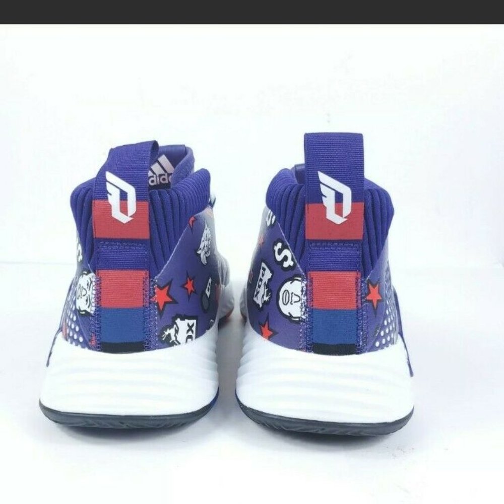 Adidas DAME 5 Basketball Shoes Purple LE Print - Picture 10 of 12